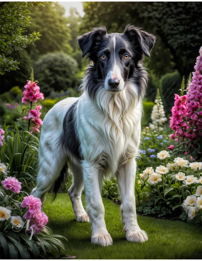 Borzoi Puppy Portrait Paintings Borzoi Puppy Portrait Paintings