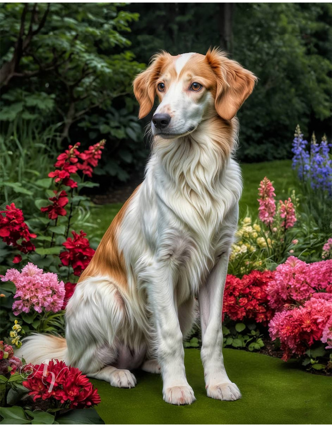 Borzoi Puppy Portrait Paintings Borzoi Puppy Portrait Paintings