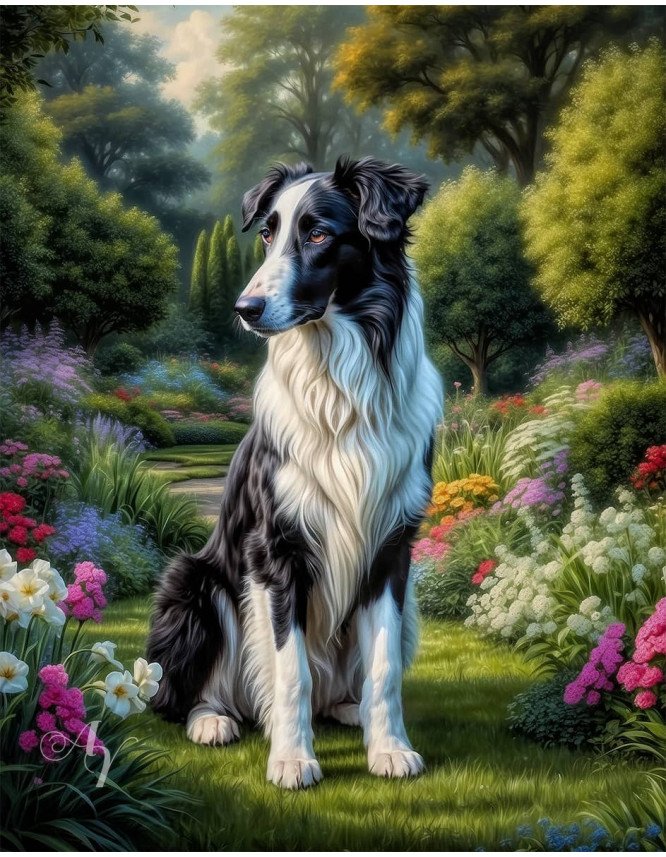 Borzoi Puppy Portrait Paintings Borzoi Puppy Portrait Paintings