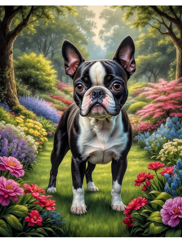 Boston Terrier Portrait Paintings