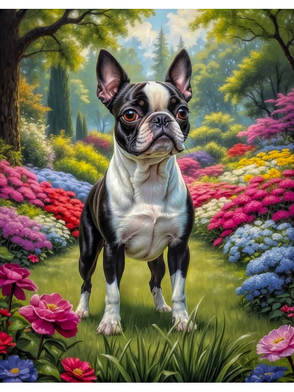 Boston Terrier Portrait Paintings
