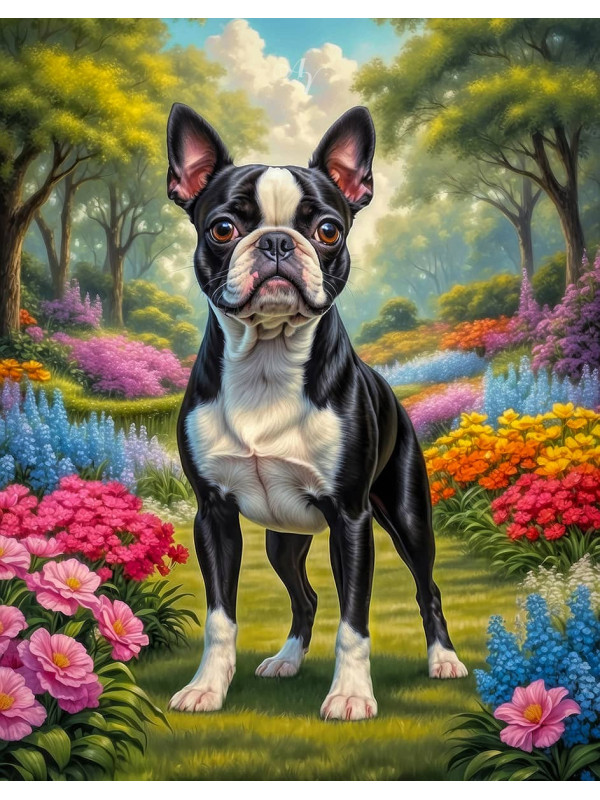 Boston Terrier Portrait Paintings