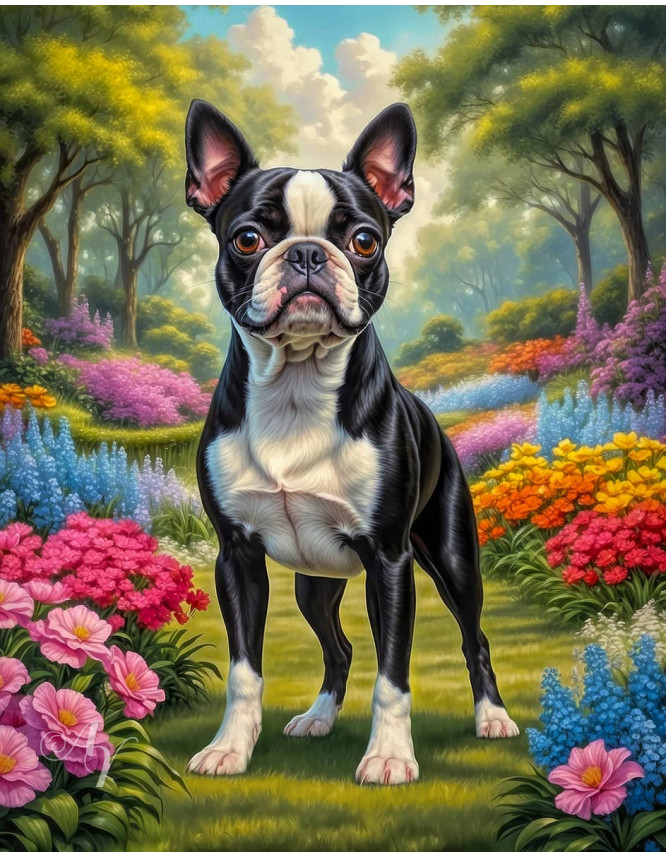 Boston Terrier Portrait Paintings Boston Terrier Portrait Paintings