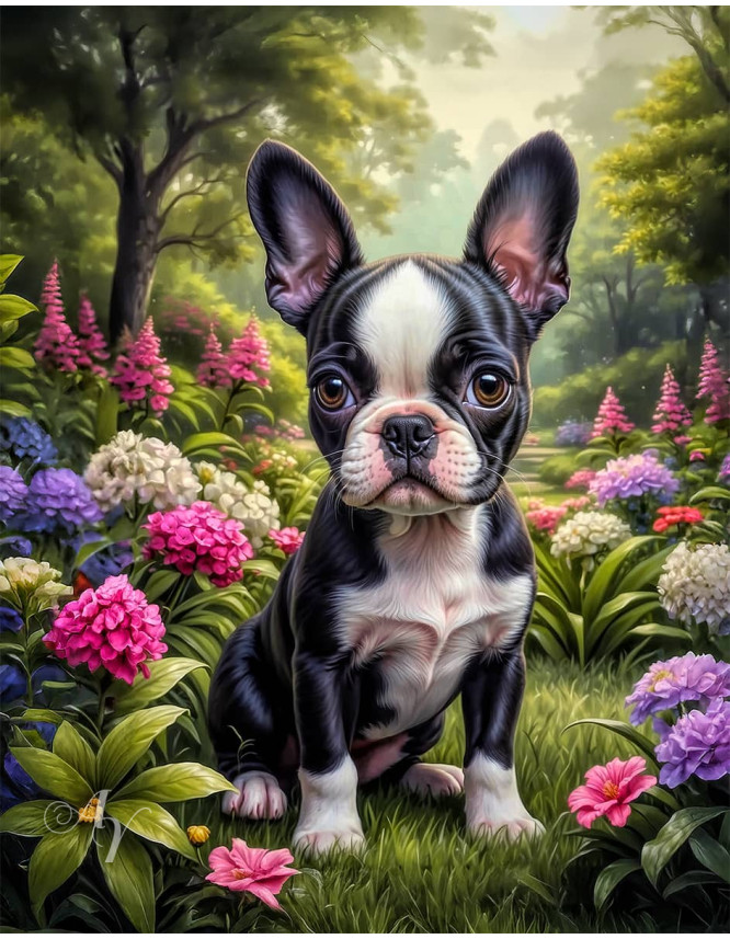 Boston Terrier Portrait Paintings Boston Terrier Portrait Paintings