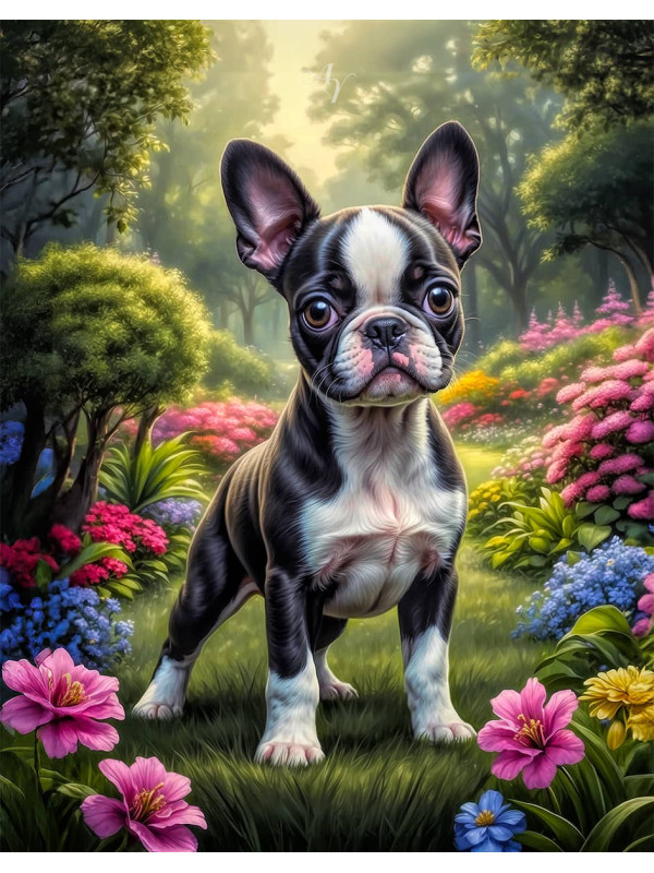 Boston Terrier Portrait Paintings