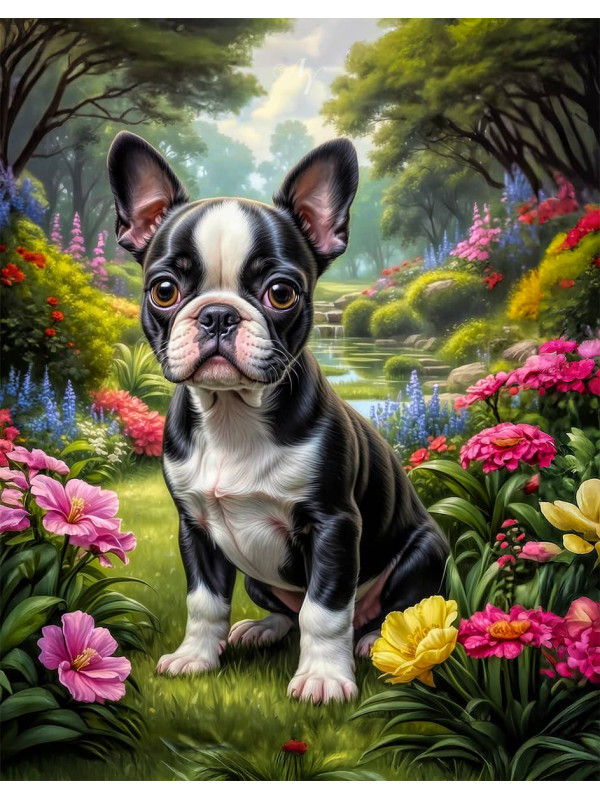 Boston Terrier Portrait Paintings