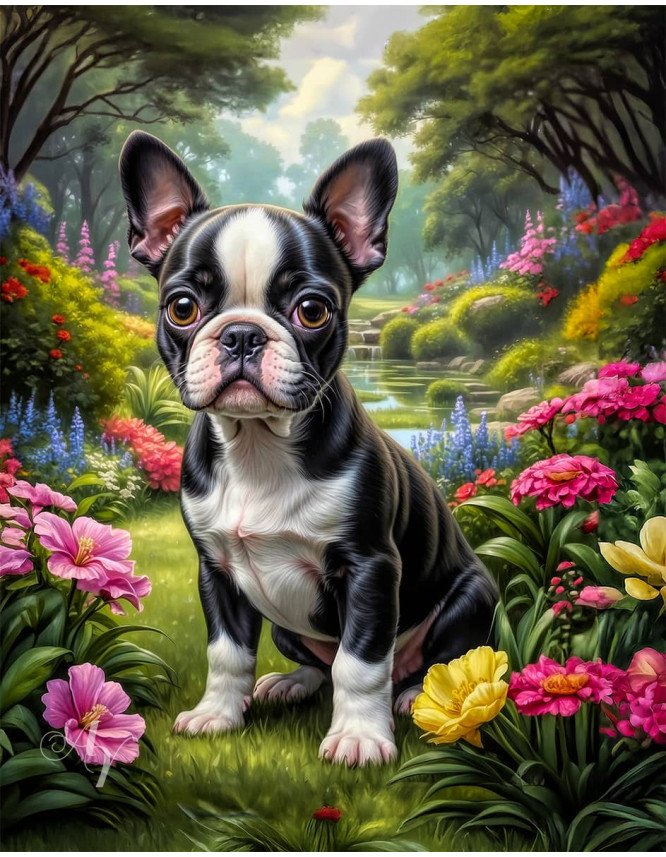 Boston Terrier Portrait Paintings Boston Terrier Portrait Paintings