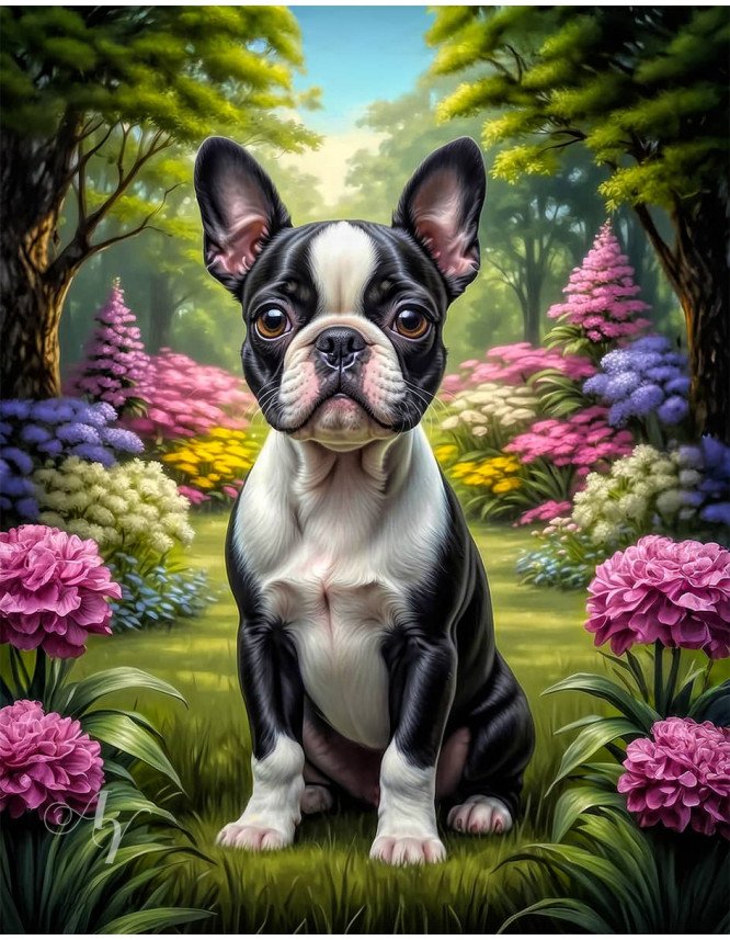 Boston Terrier Portrait Paintings Boston Terrier Portrait Paintings