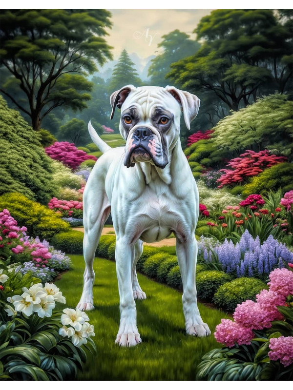 Boxer Dog Portrait Paintings