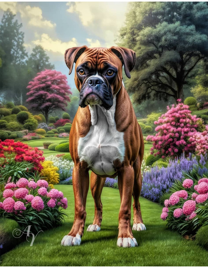 Boxer Dog Portrait Paintings Boxer Dog Portrait Paintings