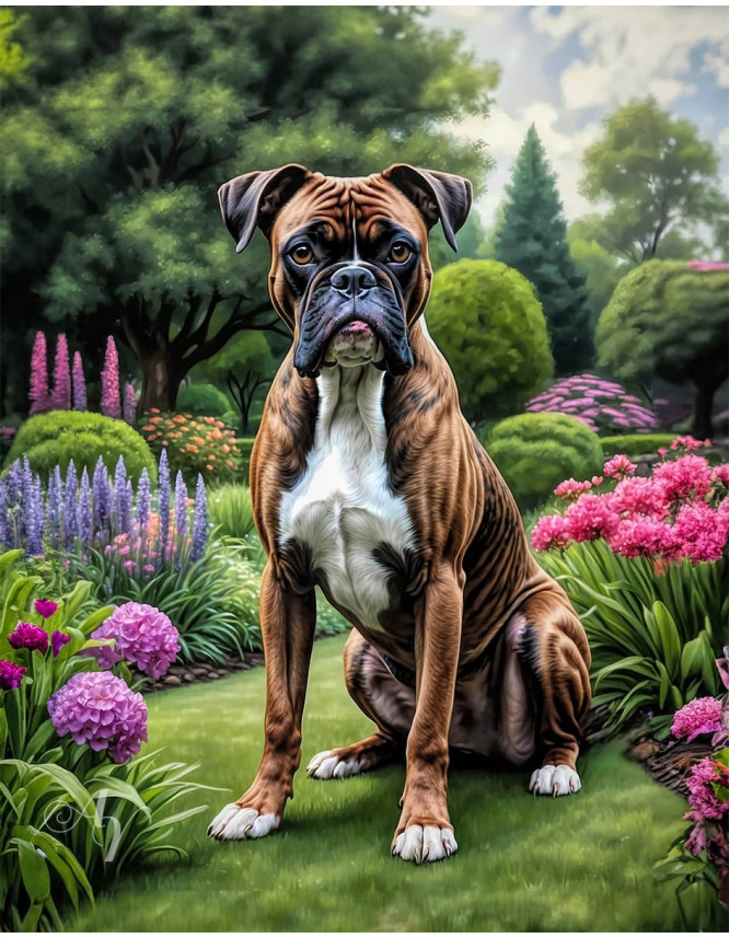 Boxer Dog Portrait Paintings Boxer Dog Portrait Paintings