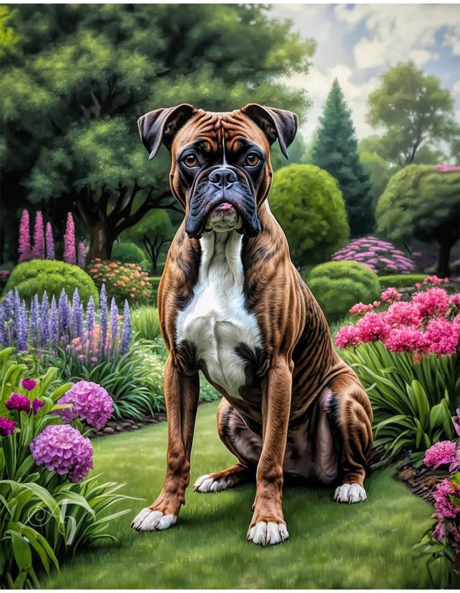 Boxer Dog Portrait Paintings Boxer Dog Portrait Paintings