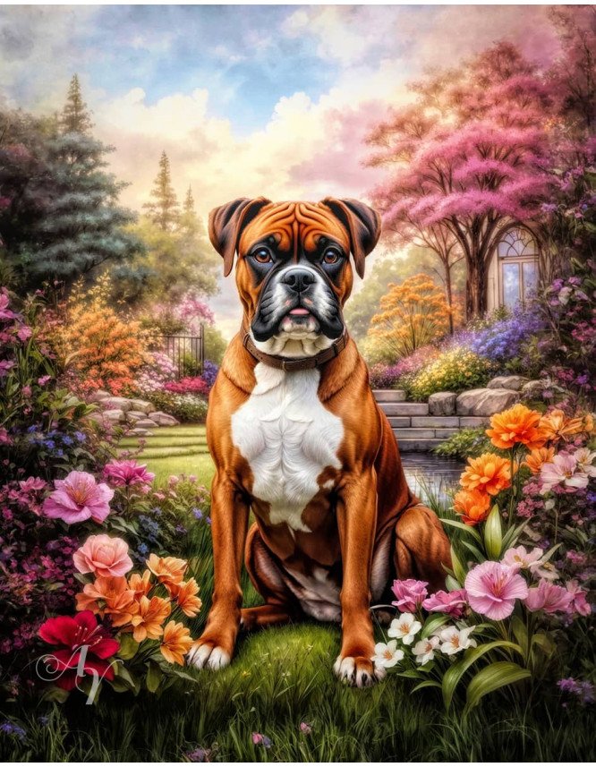 Boxer Dog Portrait Paintings Boxer Dog Portrait Paintings