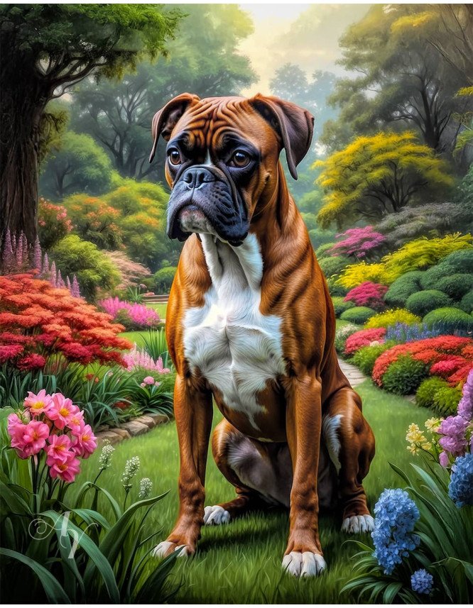 Boxer Dog Portrait Paintings Boxer Dog Portrait Paintings