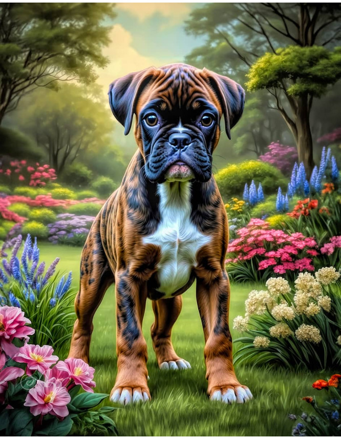 Boxer Dog Portrait Paintings Boxer Dog Portrait Paintings
