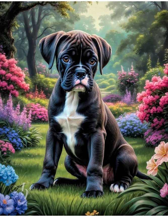 Boxer Dog Portrait Paintings Boxer Dog Portrait Paintings