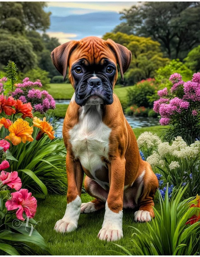 Boxer Dog Portrait Paintings Boxer Dog Portrait Paintings
