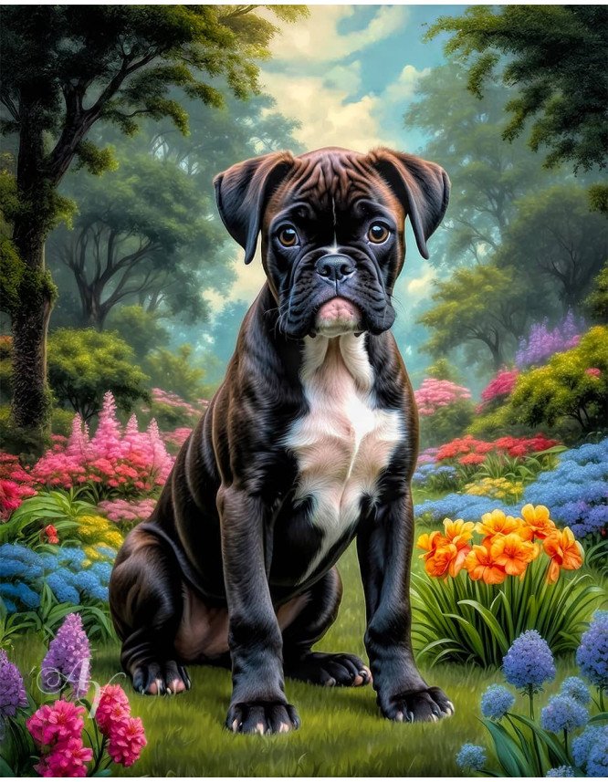 Boxer Dog Portrait Paintings Boxer Dog Portrait Paintings