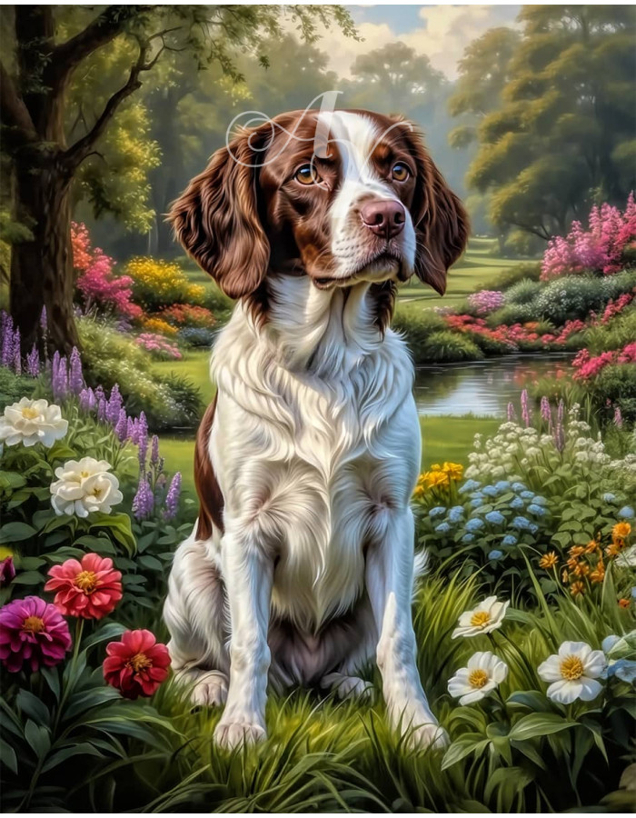 Brittany Spaniel Dog Portrait Paintings Brittany Spaniel Dog Portrait Paintings