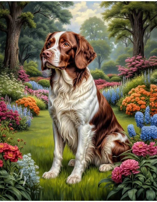 Brittany Spaniel Dog Portrait Paintings Brittany Spaniel Dog Portrait Paintings
