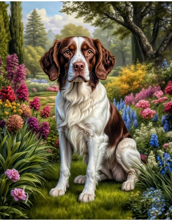 Brittany Spaniel Dog Portrait Paintings Brittany Spaniel Dog Portrait Paintings