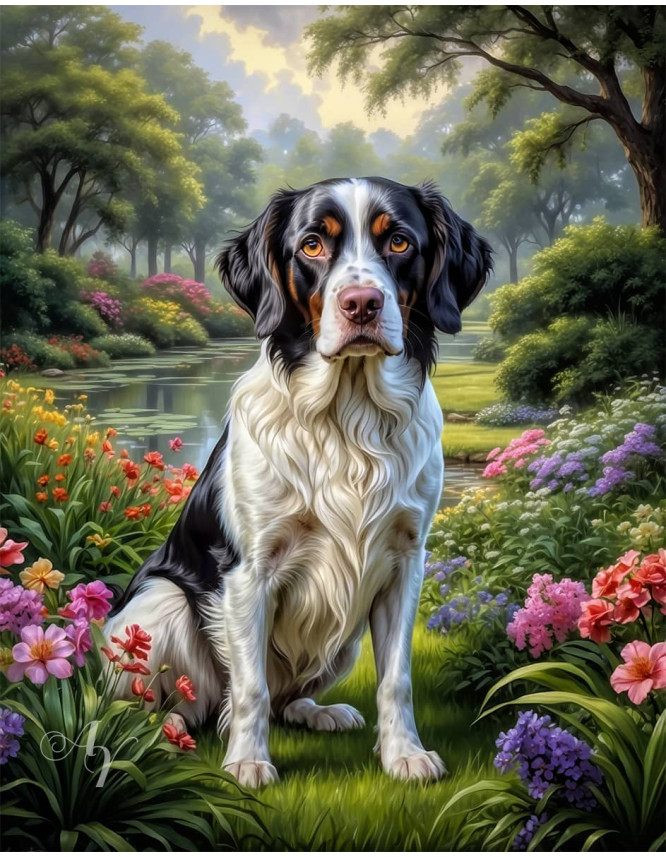 Brittany Spaniel Dog Portrait Paintings Brittany Spaniel Dog Portrait Paintings