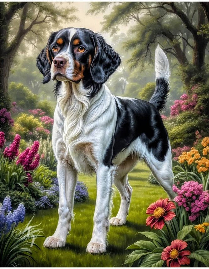 Brittany Spaniel Dog Portrait Paintings Brittany Spaniel Dog Portrait Paintings