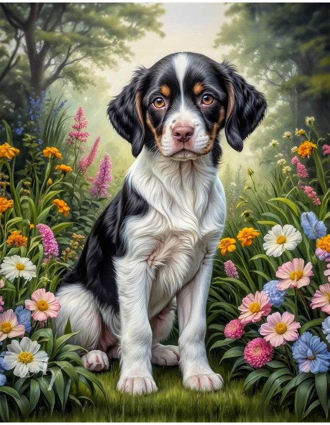 Brittany Spaniel Puppy Portrait Paintings Brittany Spaniel Puppy Portrait Paintings