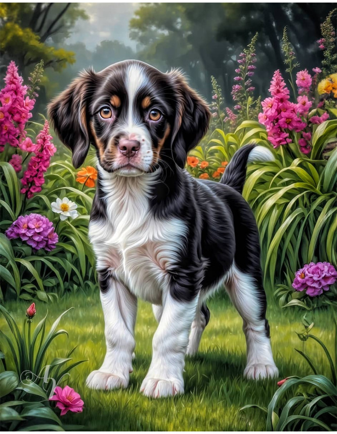 Brittany Spaniel Puppy Portrait Paintings Brittany Spaniel Puppy Portrait Paintings