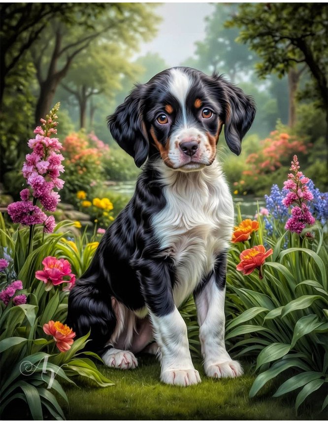 Brittany Spaniel Puppy Portrait Paintings Brittany Spaniel Puppy Portrait Paintings
