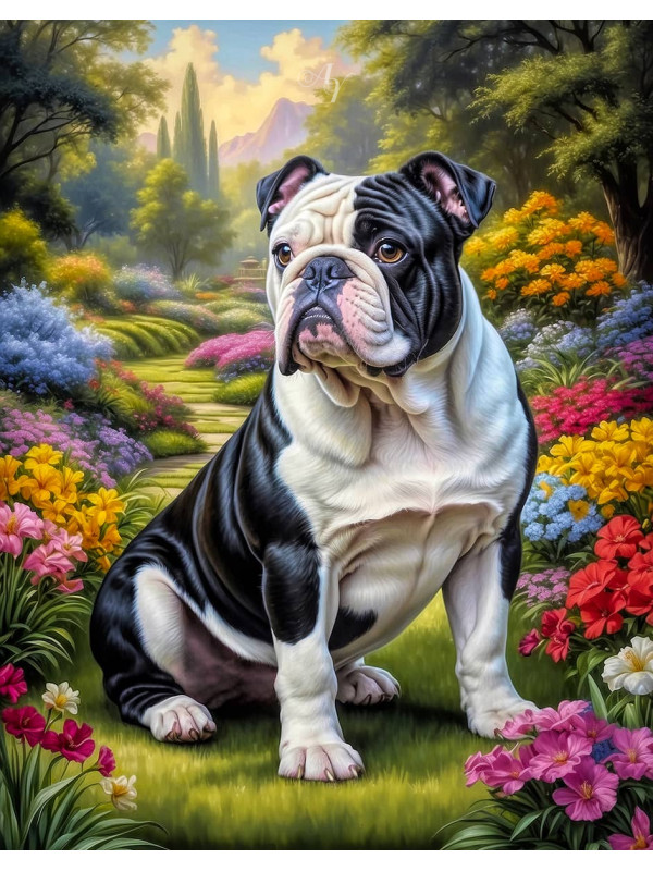 Bulldog Portrait Paintings