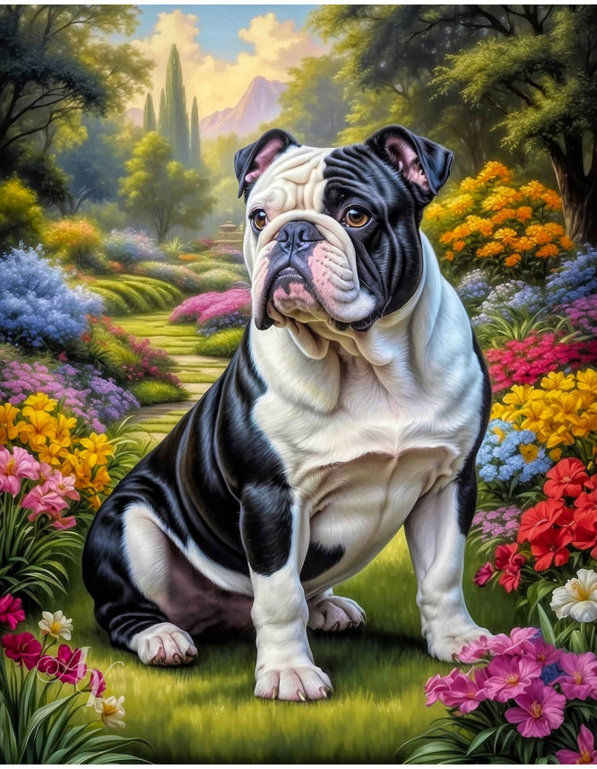 Bulldog Portrait Paintings Bulldog Portrait Paintings