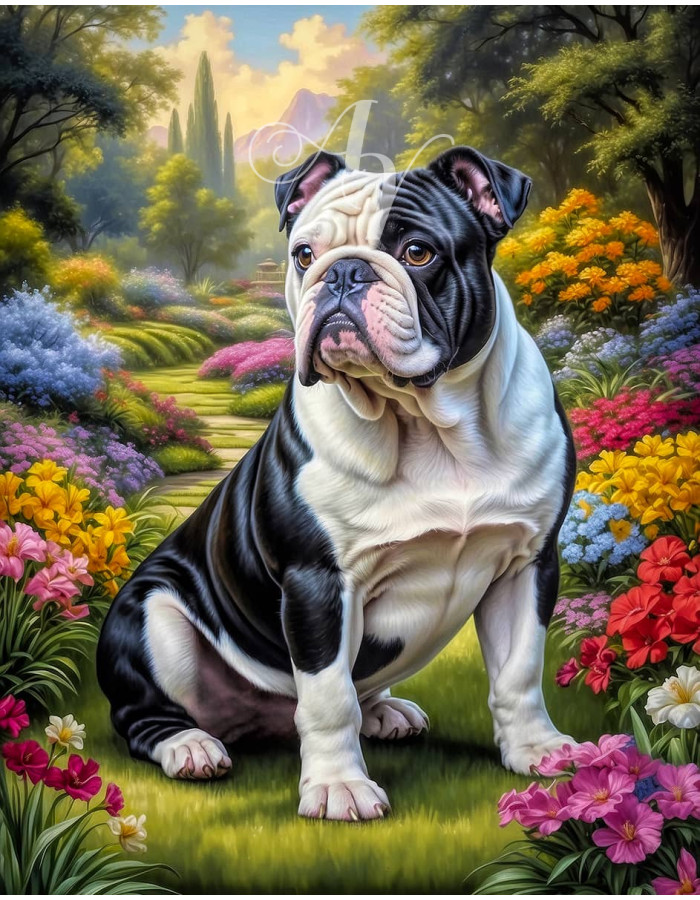 Bulldog Portrait Paintings Bulldog Portrait Paintings