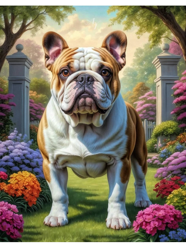 Bulldog Portrait Paintings