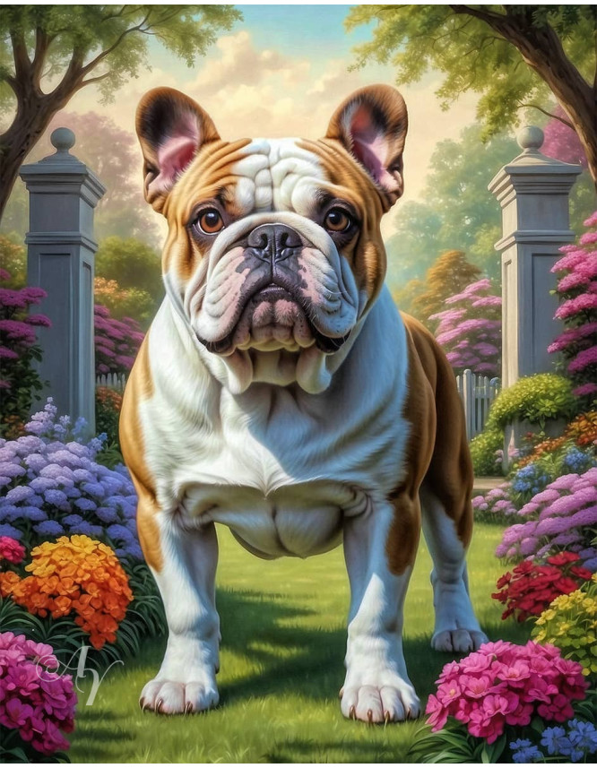 Bulldog Portrait Paintings Bulldog Portrait Paintings