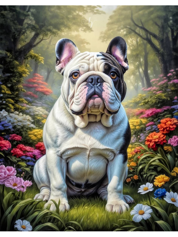 Bulldog Portrait Paintings