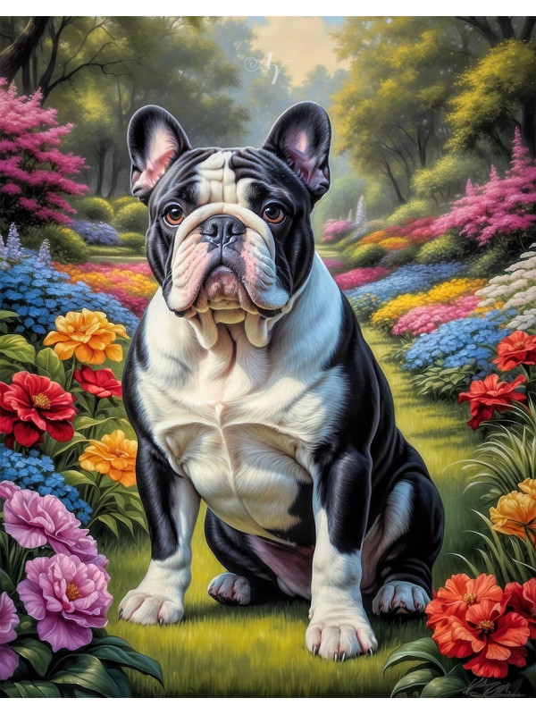 Bulldog Portrait Paintings