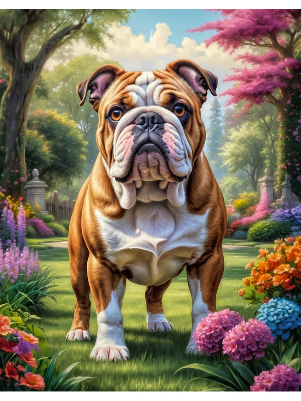 Bulldog Portrait Paintings