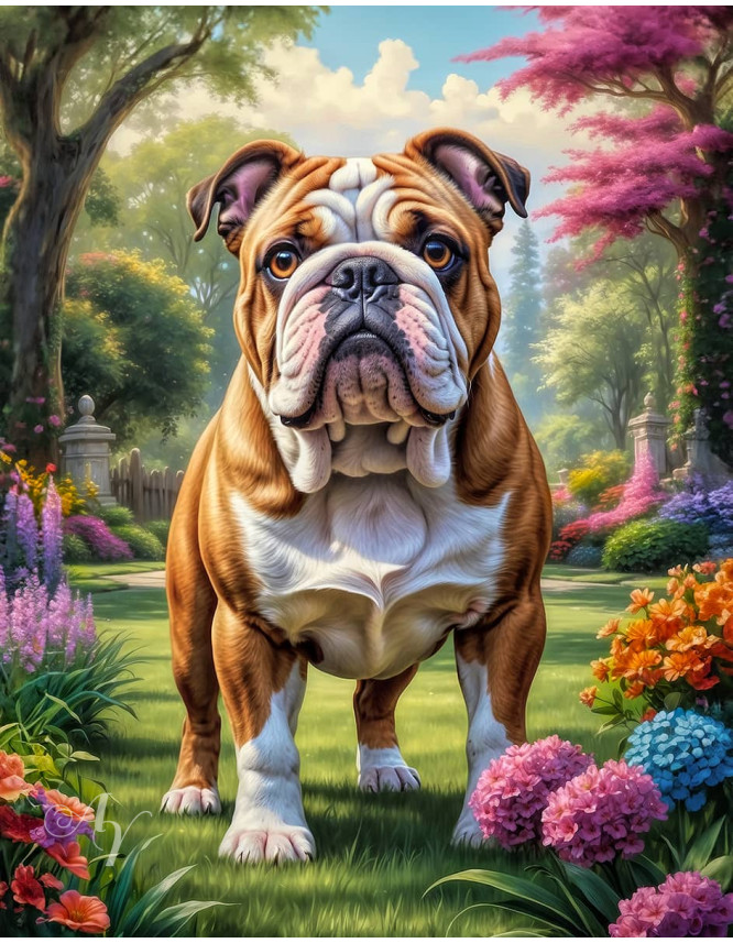 Bulldog Portrait Paintings