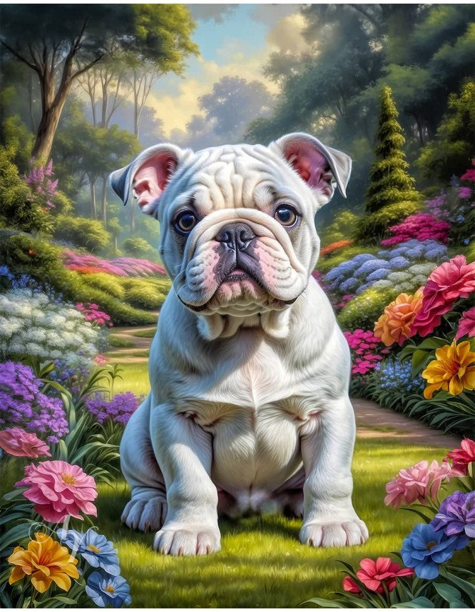 Bulldog Puppy Portrait Paintings Bulldog Puppy Portrait Paintings