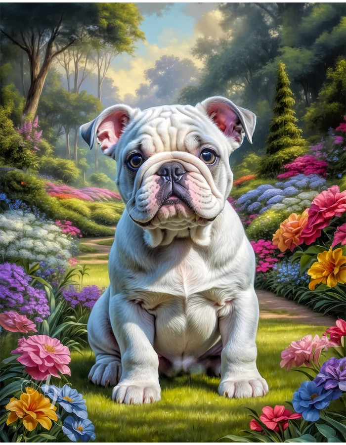 Bulldog Puppy Portrait Paintings Bulldog Puppy Portrait Paintings
