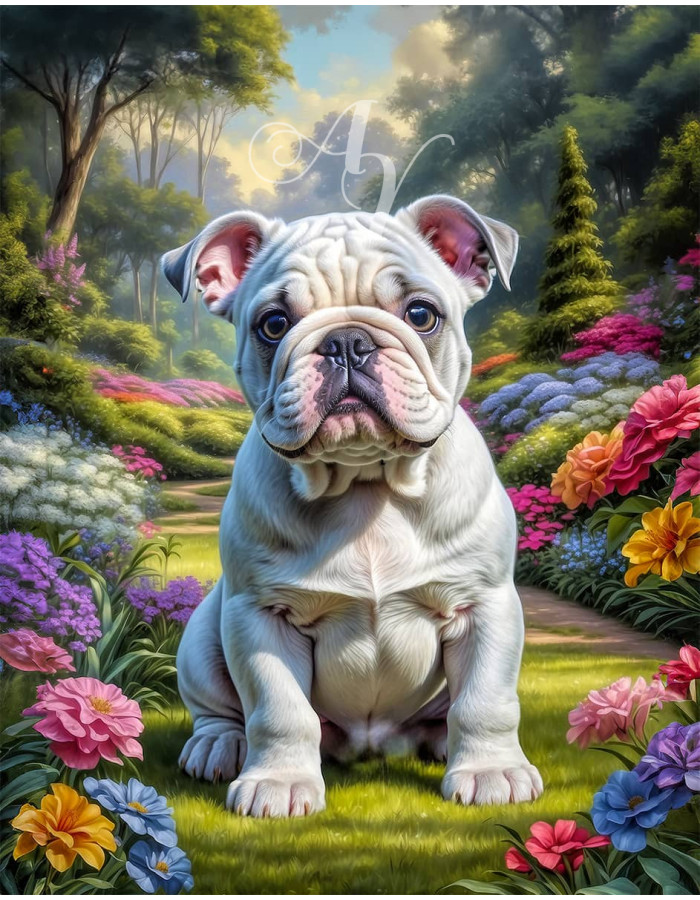 Bulldog Puppy Portrait Paintings Bulldog Puppy Portrait Paintings