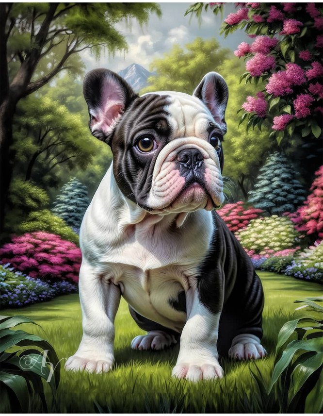 Bulldog Puppy Portrait Paintings Bulldog Puppy Portrait Paintings