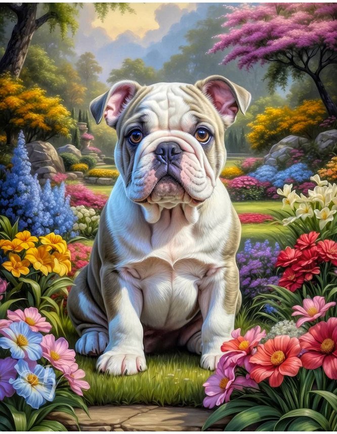 Bulldog Puppy Portrait Paintings Bulldog Puppy Portrait Paintings