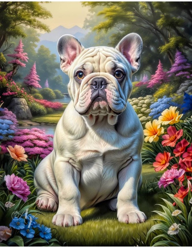 Bulldog Puppy Portrait Paintings Bulldog Puppy Portrait Paintings