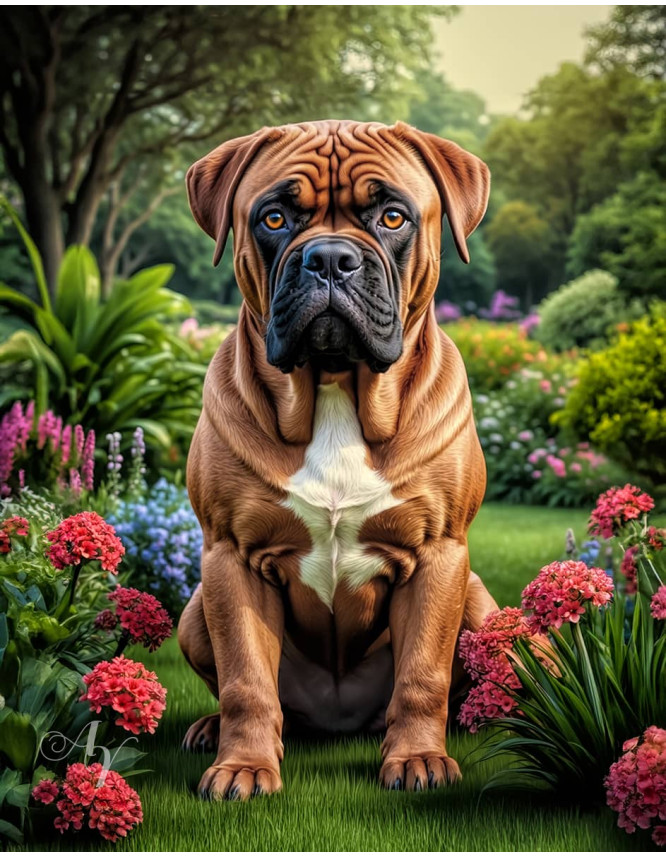 Bullmastiff Dog Portrait Paintings Bullmastiff Dog Portrait Paintings