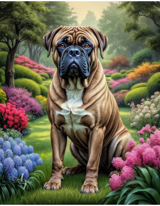 Bullmastiff Dog Portrait Paintings Bullmastiff Dog Portrait Paintings