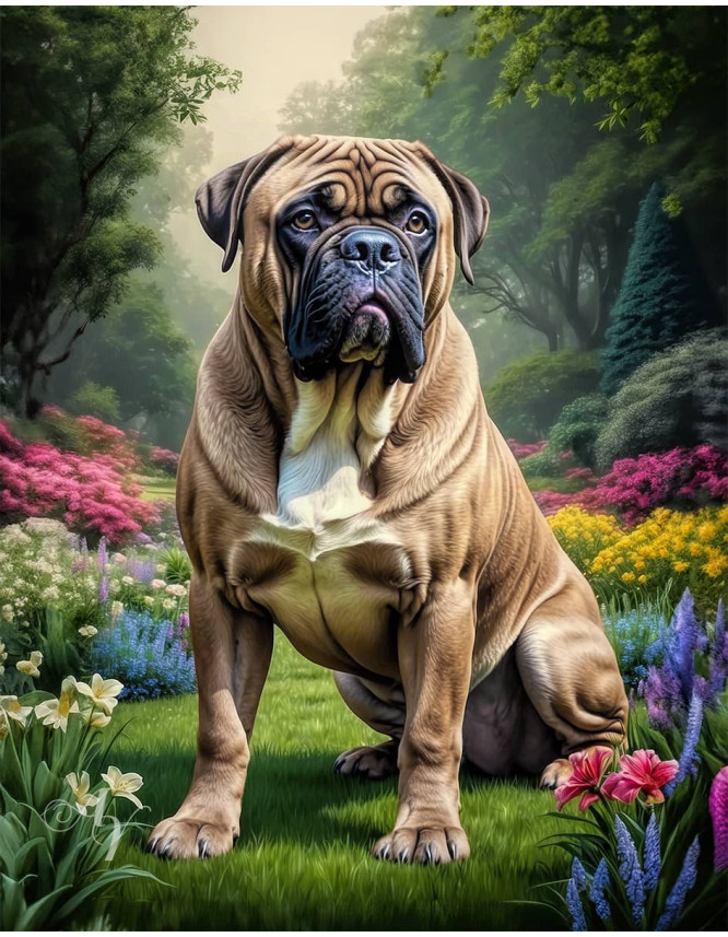 Bullmastiff Dog Portrait Paintings Bullmastiff Dog Portrait Paintings