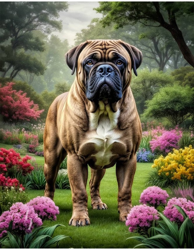 Bullmastiff Dog Portrait Paintings Bullmastiff Dog Portrait Paintings