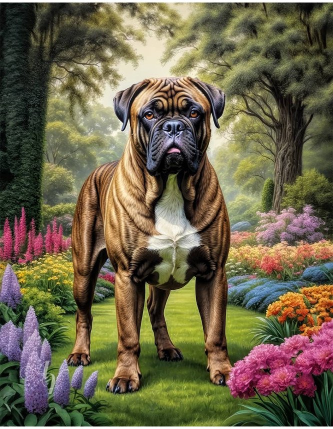 Bullmastiff Dog Portrait Paintings Bullmastiff Dog Portrait Paintings